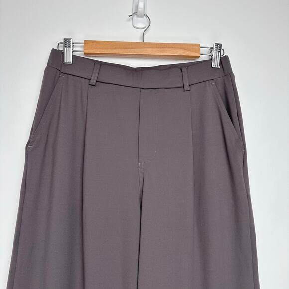 NWT Halara Flex™ High Waisted Pocket Straight Wide Leg Work Pants | Gray | SZ M - Picture 7 of 11
